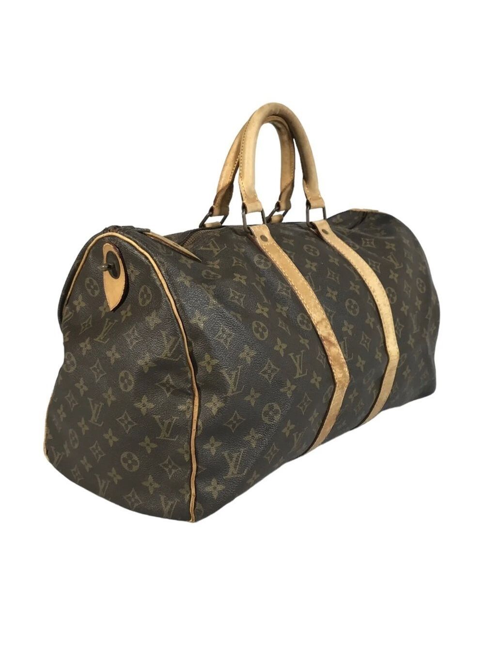 Authentic Louis Vuitton Classic Monogram Keepall 45 Handbag - Picture 2 of 12